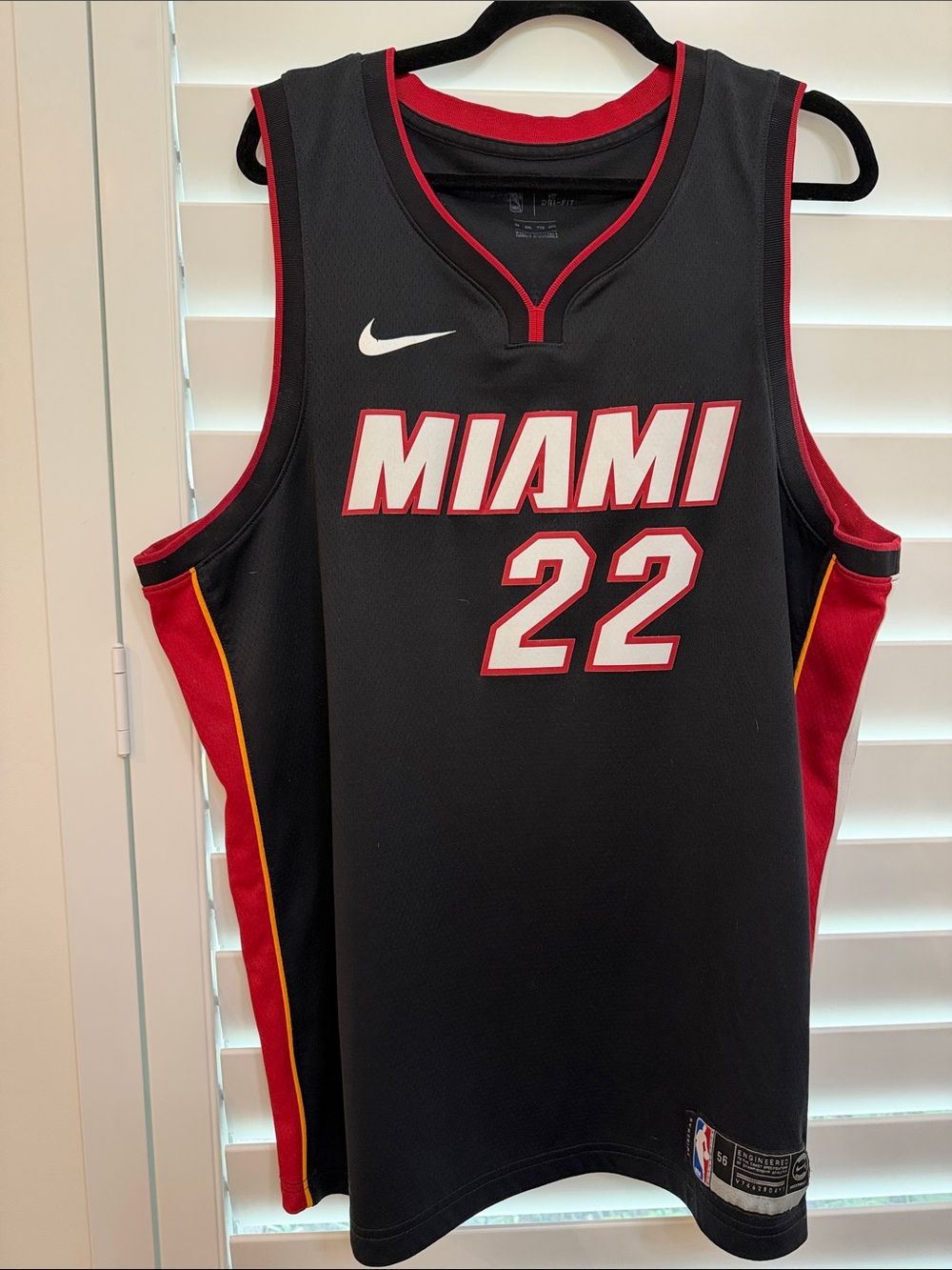 Nike Miami Black Red #22 Basketball Jersey